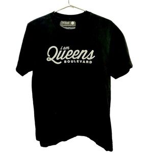 I Am Queens Boulevard New York Black Retro High End Men’s L T-Shirt MINTY RARE